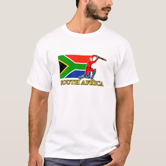 Südafrikanischer Kricket-Spieler T-Shirt (Vorderseite)