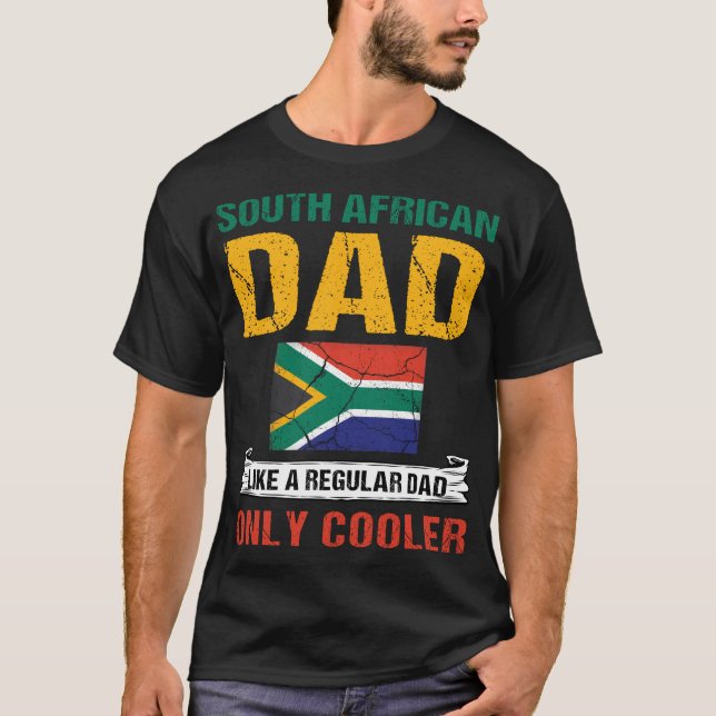 Südafrikanischer Vater wie ein regelmäßiger Vater  T-Shirt (Vorderseite)