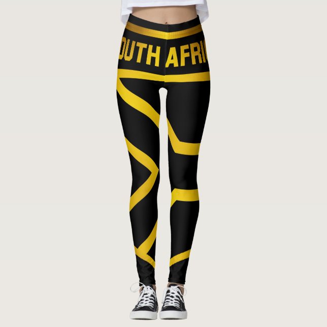 Südafrikanisches Emblem Leggings (Vorderseite)