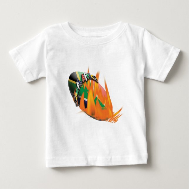 Südafrikanisches Rugby lockert Baby-Shirts für Baby T-shirt (Vorderseite)