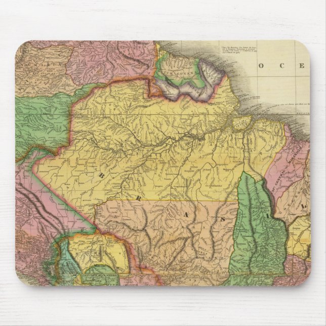 Südamerika 1823 mousepad (Vorne)