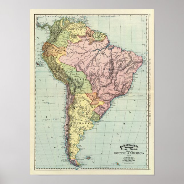 Südamerika 36 poster (Vorne)