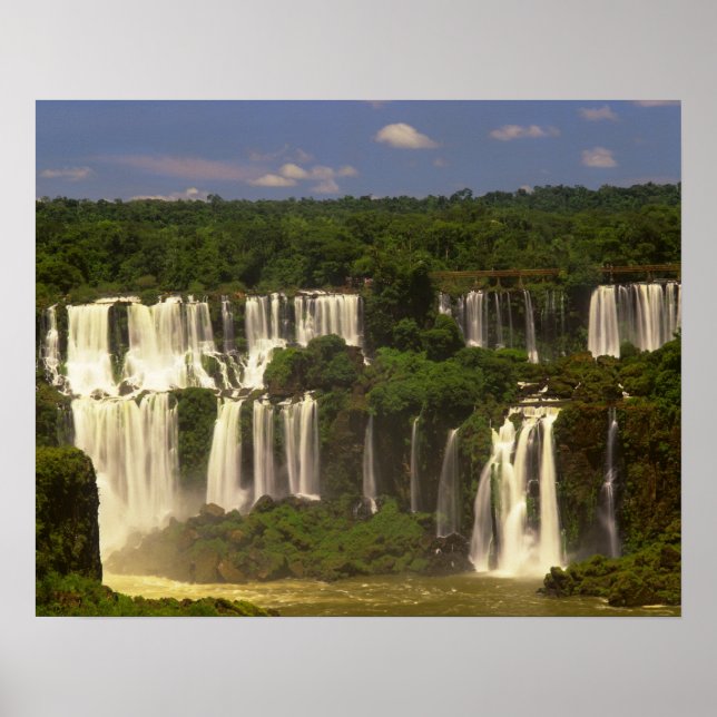 Südamerika, Argentinien, Brasilien, Igwacu Falls Poster (Vorne)