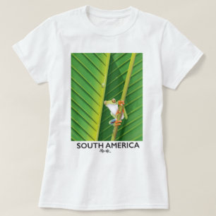 Südamerika-Laubfrosch-Urlaubsplakat T-Shirt