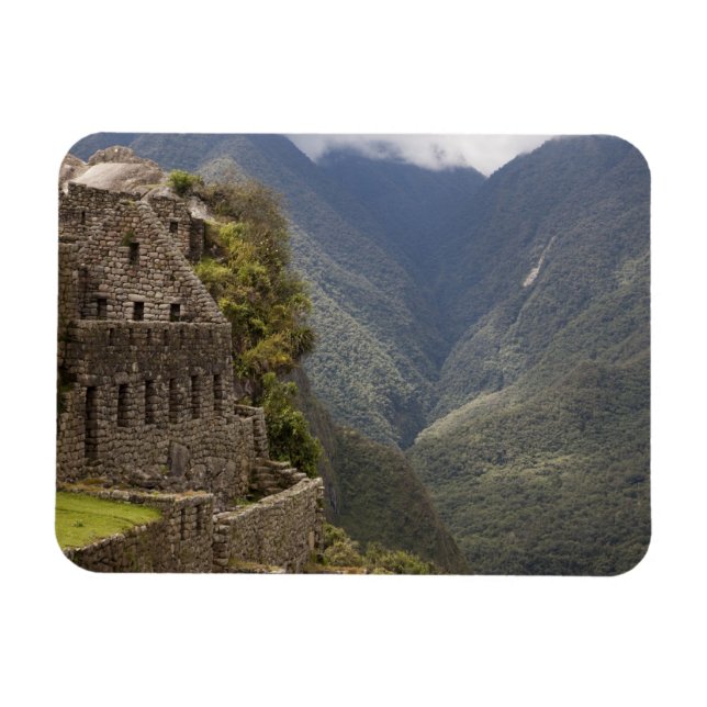 Südamerika, Peru, Machu Picchu Steinruinen Magnet (Horizontal)