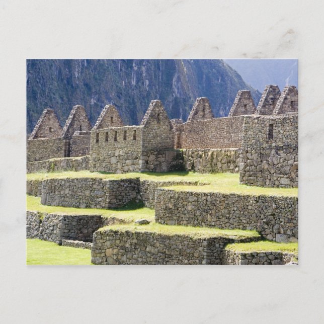 Südamerika - Peru. Steinarbeit im verlorenen Inka Postkarte (Vorderseite)
