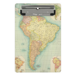 Südamerika politisch mini klemmbrett