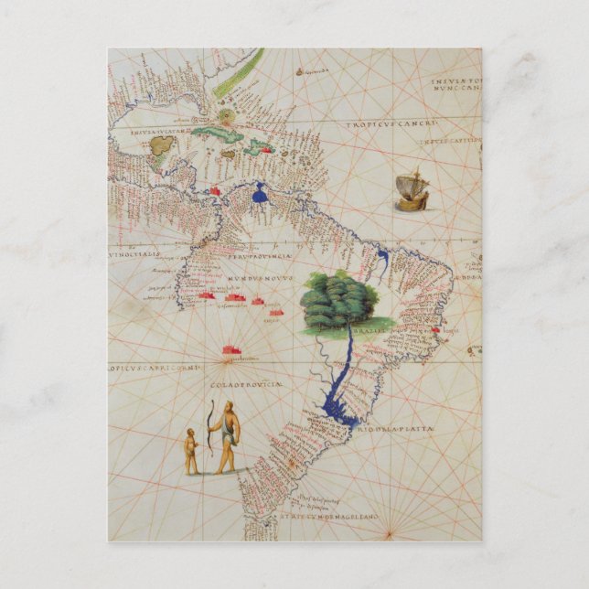 Südamerika Postkarte (Vorderseite)