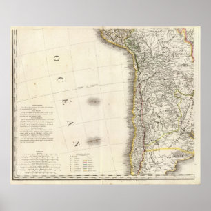 Südamerika Südost Poster