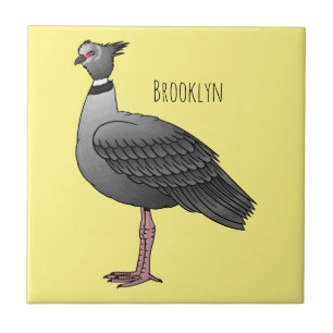 Südamerikanische Vogel Cartoon-Illustration Fliese