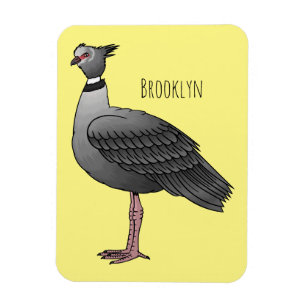 Südamerikanischer Schreivogel Cartoon-Illustration Magnet