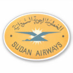 Sudan Airways Aviation Sticker<br><div class="desc">Sudan Airways Reisegepäck-Label.</div>
