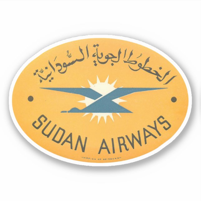 Sudan Airways Aviation Sticker (Vorderseite)