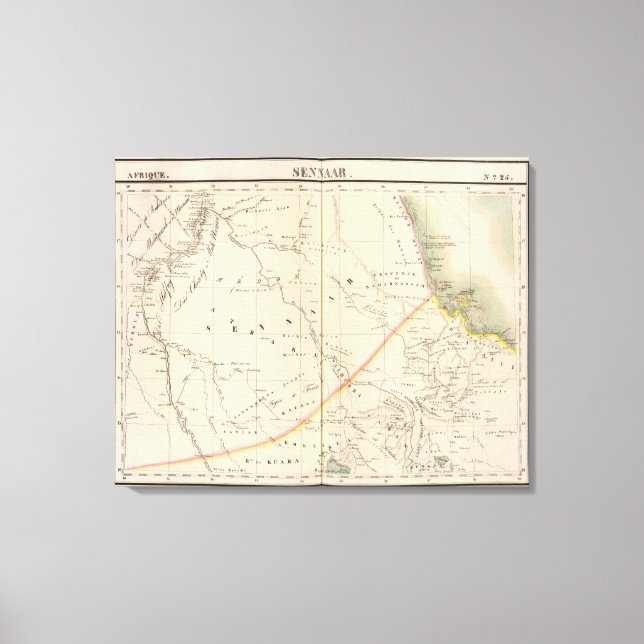 Sudan, Äthiopien Leinwanddruck (Vorderseite)