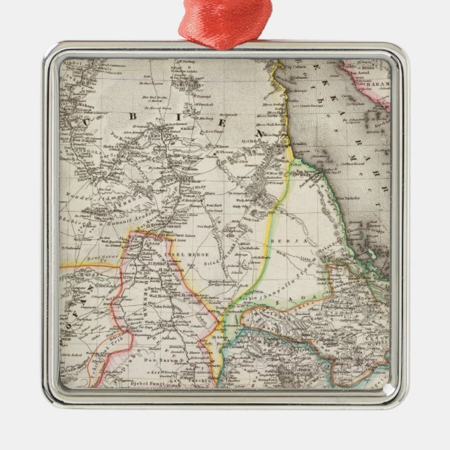 Sudan, Äthiopien Ornament Aus Metall (Vorne)