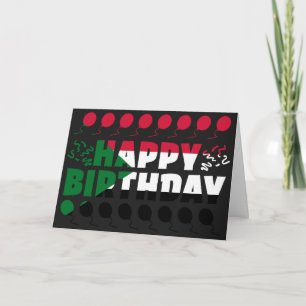Sudan Flag Patriotic Geburtstag Karte