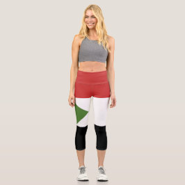 Sudan-Flagge Capri Leggings