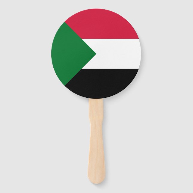 Sudan-Flagge Fächer (Vorderseite)