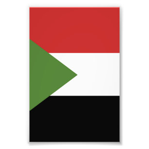 Sudan-Flagge Fotodruck