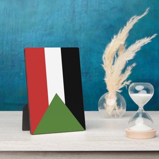 Sudan-Flagge Fotoplatte (Seite)