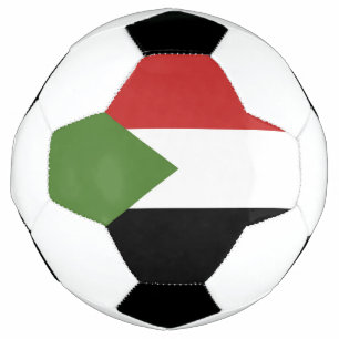 Sudan-Flagge Fußball