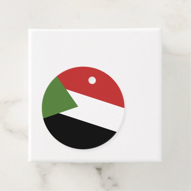 Sudan-Flagge Geschenkanhänger (Beispiel)