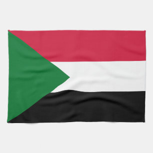 Sudan-Flagge Geschirrtuch