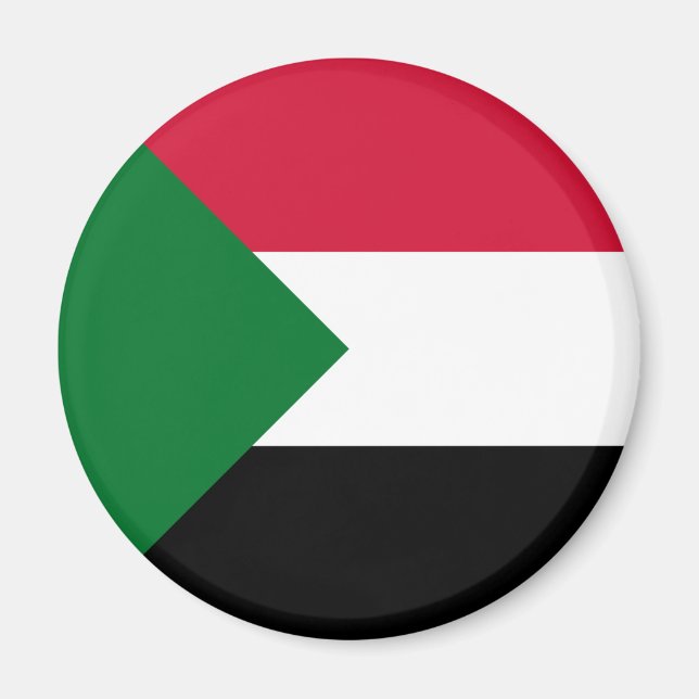 Sudan-Flagge Magnet (Vorne)