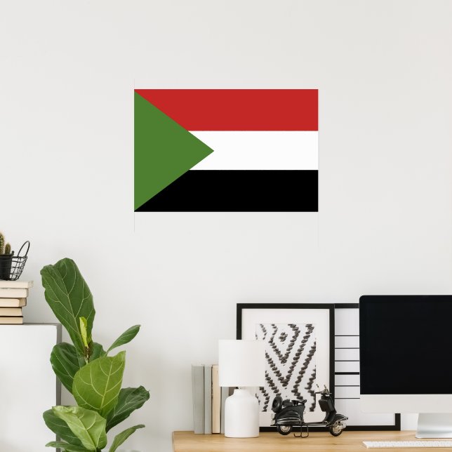 Sudan-Flagge Poster (Heimbüro)