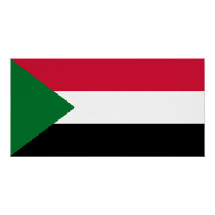Sudan-Flagge Poster