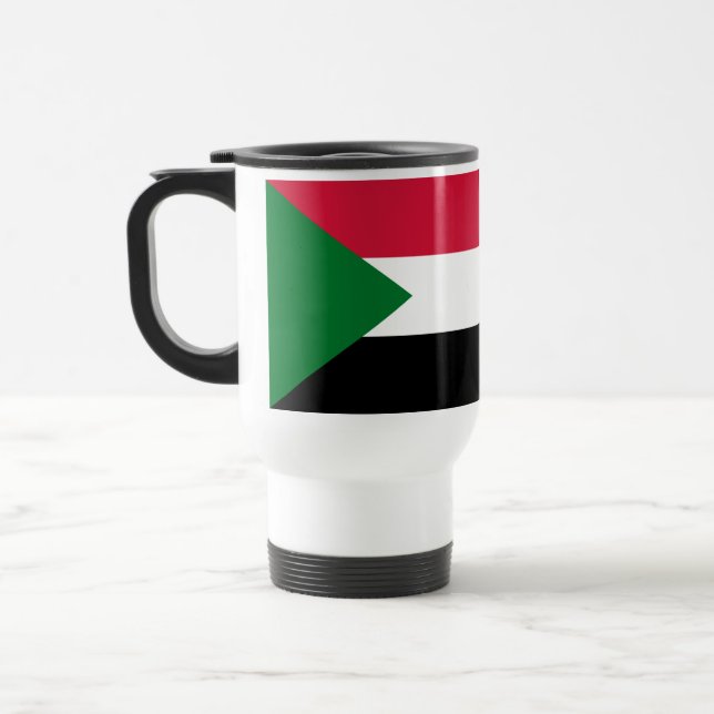 Sudan-Flagge Reisebecher (Links)