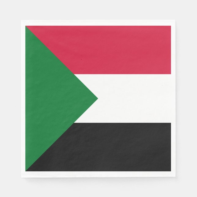Sudan-Flagge Serviette (Vorderseite)