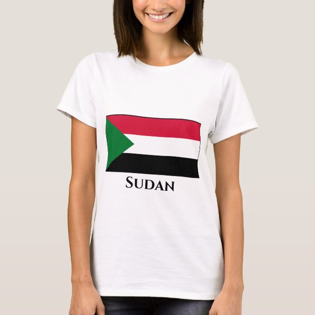 Sudan-Flagge T-Shirt (Vorderseite)