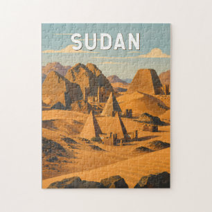 Sudan Illustration Reise Kunst Vintage