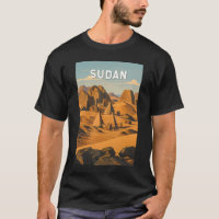 Sudan Illustration Reise Kunst Vintage