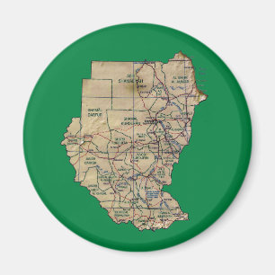 Sudan-Kartenmagnet Magnet