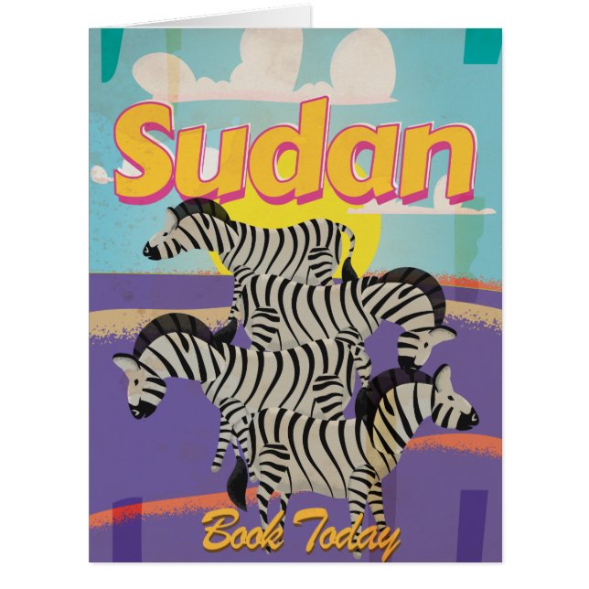 Sudan Vintage Travel Poster (Vorderseite)