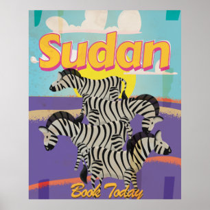 Sudan Vintage Travel Poster. Poster