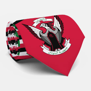 sudanesische Flagge & Emblem, Flagge des Sudan Krawatte