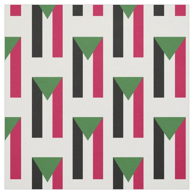 sudanesische Flagge Stoff (Muster)