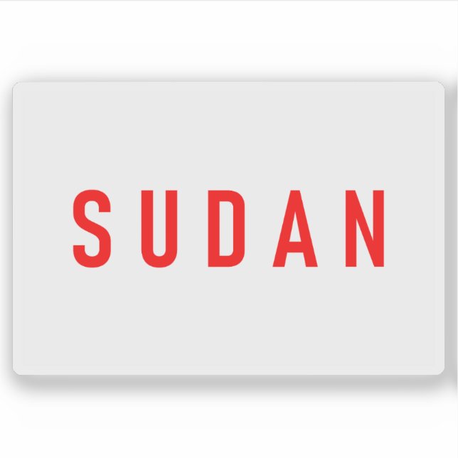 Sudan's flag during the Afro-Asian Conference 1955 Aufkleber (Vorderseite)