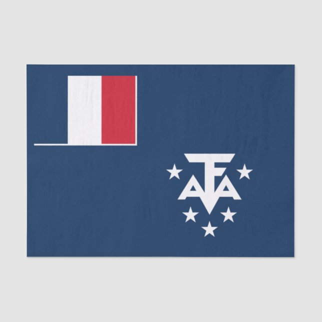Südantarktische Landschaften in Frankreich Seidenpapier (Vorderseite)