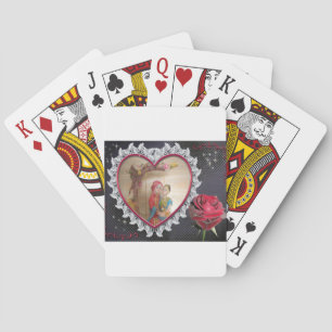 Südasiatischer Hochzeitscouch für Herz-Swing Art Spielkarten