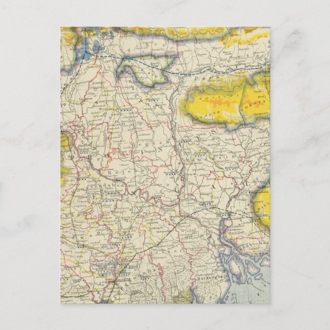 Südasien, Indien, Bangladesch Postkarte (Vorderseite)