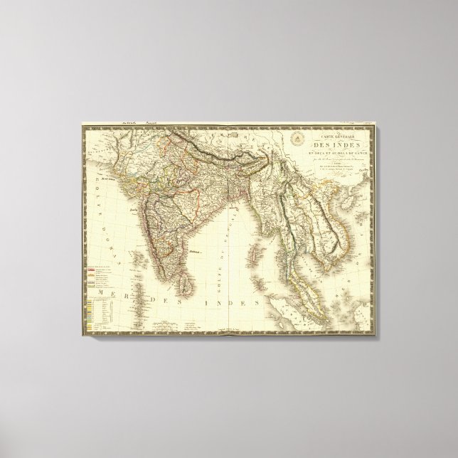 Südasien Leinwanddruck (Vorderseite)