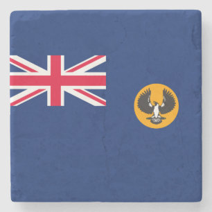 Südaustralische Flagge (australischer Staat) (SA) Steinuntersetzer