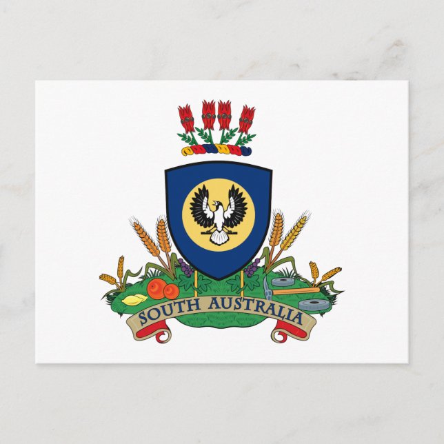 Südaustralischer Wappen Postkarte (Vorderseite)
