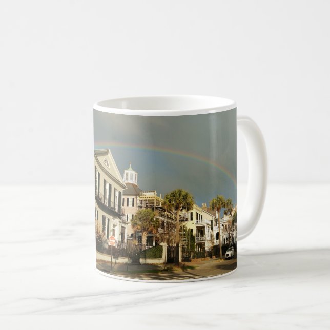 Südbatterie-Regenbogen-Tasse Kaffeetasse (VorderseiteRechts)
