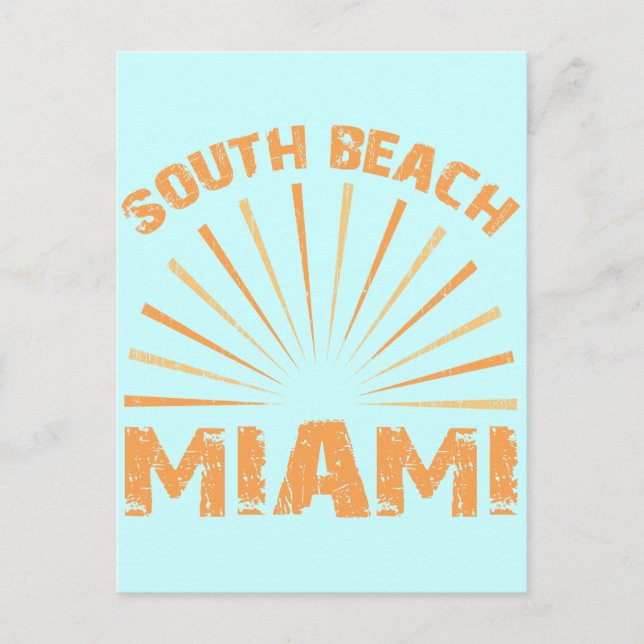 SÜDBEACH MIAMI POSTKARTE (Vorderseite)