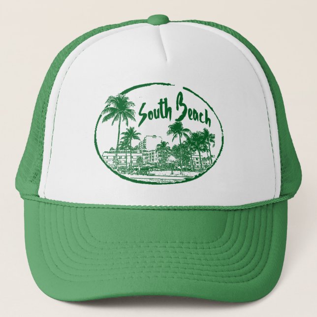 SÜDBEACH MIAMI SUN GEAR TRUCKERKAPPE (Vorderseite)
